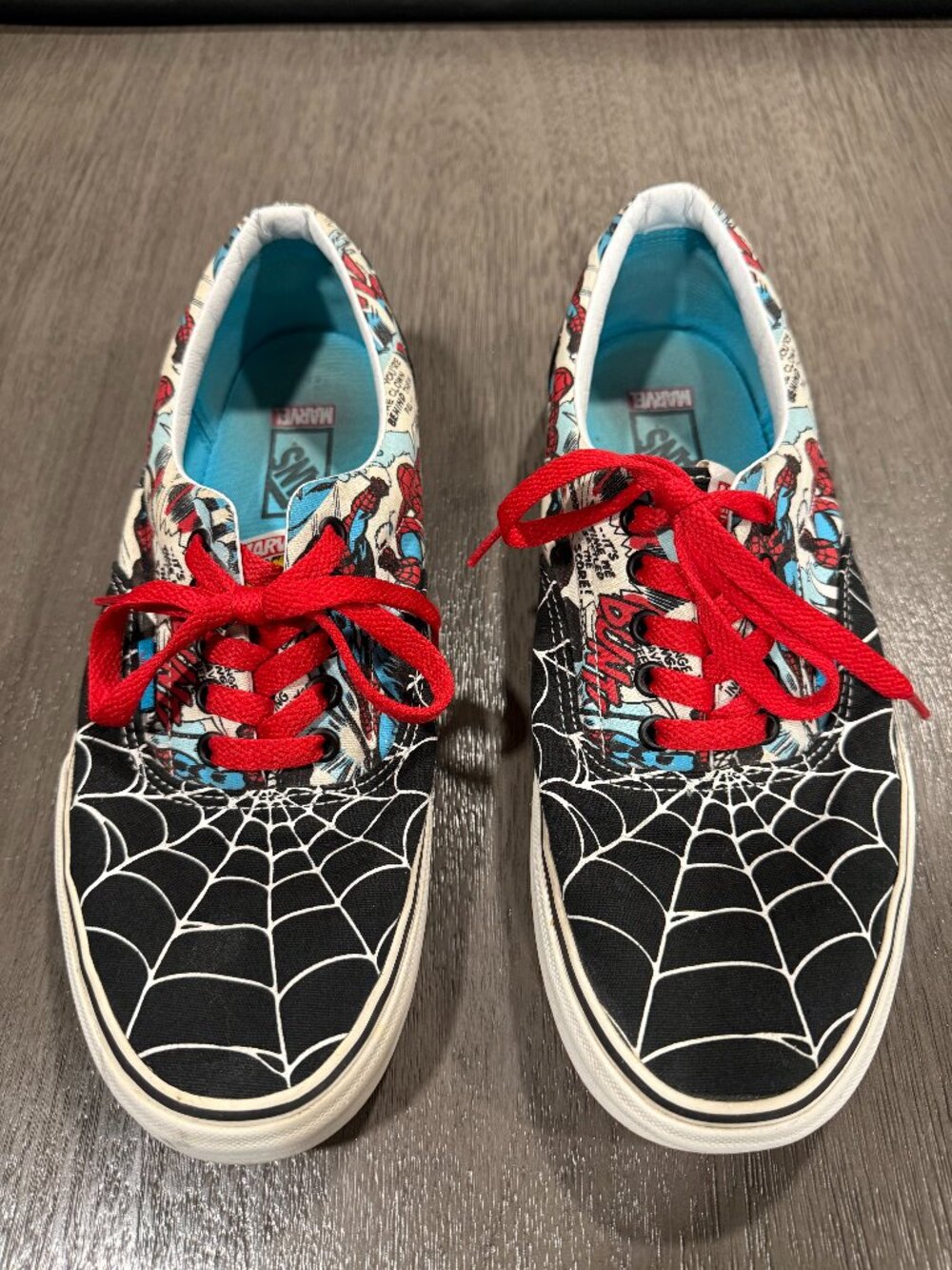 Vans x Marvel Spider-Man Era Men 10.5 Comic Web 2013 Rare Vintage Marvel